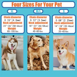 No Pull Collar, Adjustable Dog Collar Small Medium Large Dogs (S (Neck: 13"-17''))