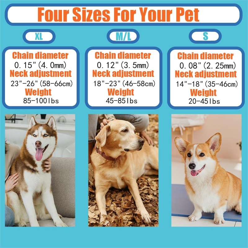 No Pull Collar, Adjustable Dog Collar Small Medium Large Dogs