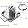ZiYuya 4pcs Cam Lock with Keys Alike, Security Cabinet Lock