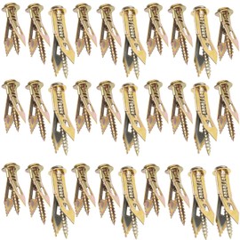 BEIQIYA 60pcs Self-Drilling Drywall Anchors, Heavy Duty Expansion Screws, Metal Screws and Anchors Kits with 3 Sizes for Hanging Picture Frames Curtains Lights Shelves Cabinets Paintings (30 Sets)