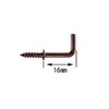 Wake Sangyo SH-099 Iron Bronze Western Folding Nails, 0.6 inches