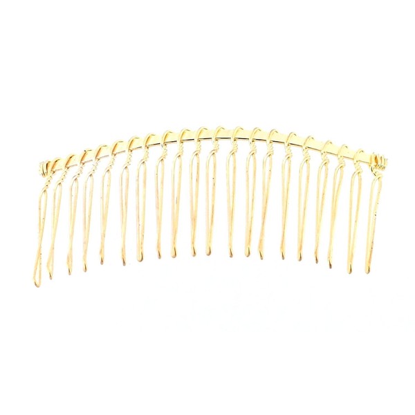 Shop Ginger Wedding Ship USA Pack Of 6 Metal Comb For Bridal Veil Craft (Gold)
