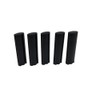 TOPWEL 4.5g Black Empty Plastic Oval Lip Balm Tubes (30PCS)