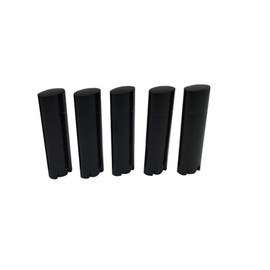TOPWEL 4.5g Black Empty Plastic Oval Lip Balm Tubes (30PCS)