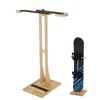 JUSTOOP Adjustable Snowboard Stand Racks, Sturdy Freestanding Snowboard Rack with