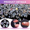 Beads for Threading, 600 Pieces, 5 Styles Crystal Beads, Shiny