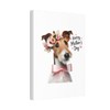DistinctInk Smooth Fox Terrier Mother's Day - Decorative Canvas Wall