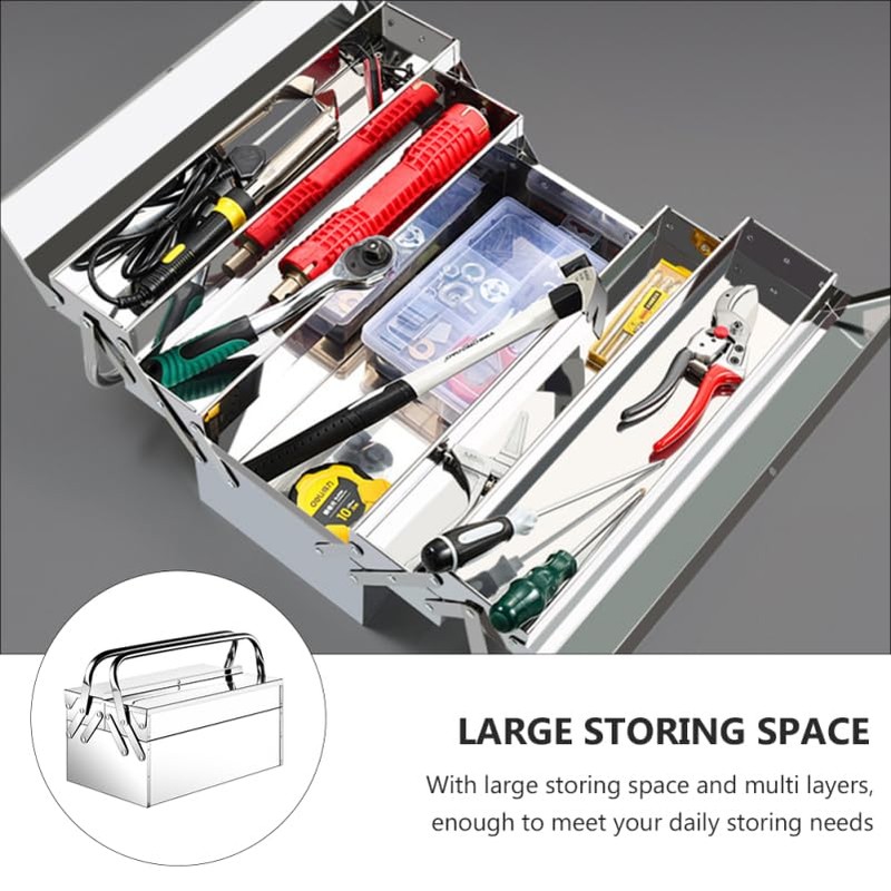 Box Stainless Steel Tool Box Tools Storage Suitcase Tools Suitcase