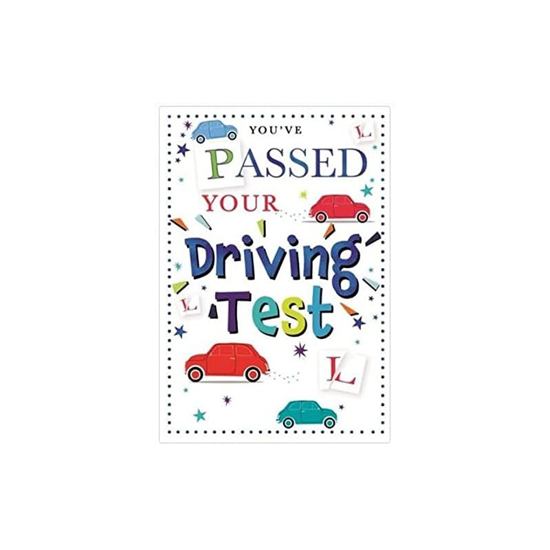 You Passed Your Driving Test Card. Well Done !