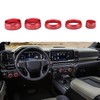 Auovo Volume/Tune Knob Covers A/C Knob Covers Rings Trims Compatible
