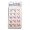 Candy Cane Gemstone Christmas Stickers - 15 Piece