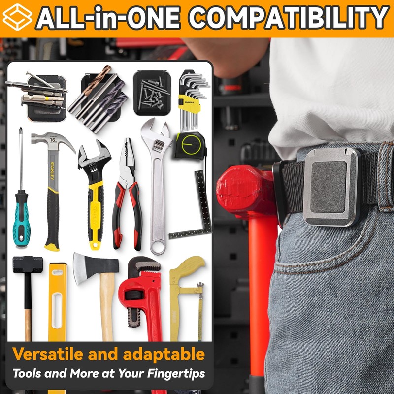 otuiaim Magnetic Tool Holder Belt Clip - Easy Access to