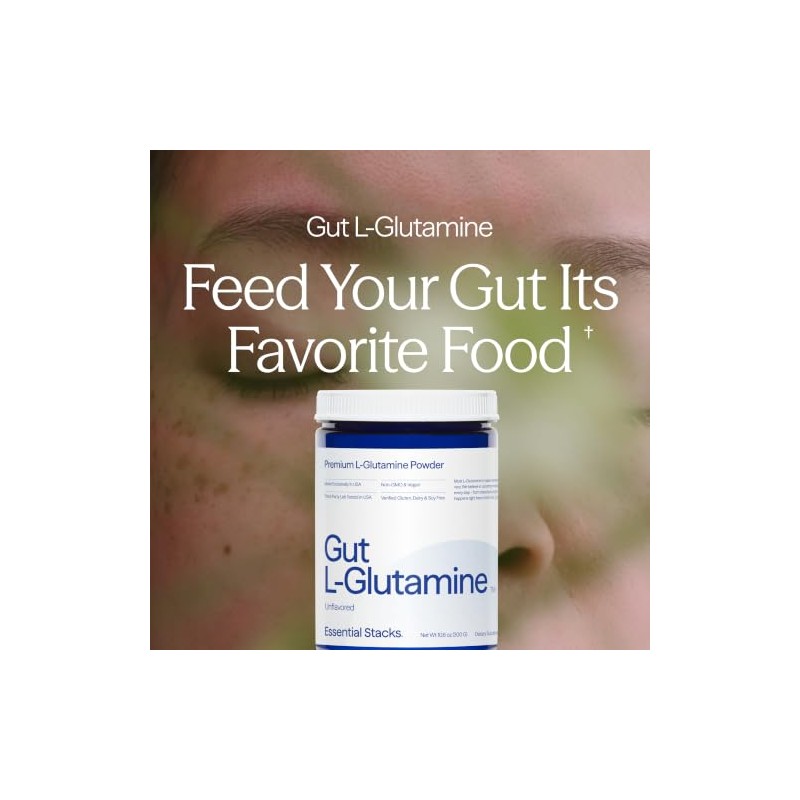 Essential Stacks L-Glutamina Intestinal - 300 g - Sin Gluten,