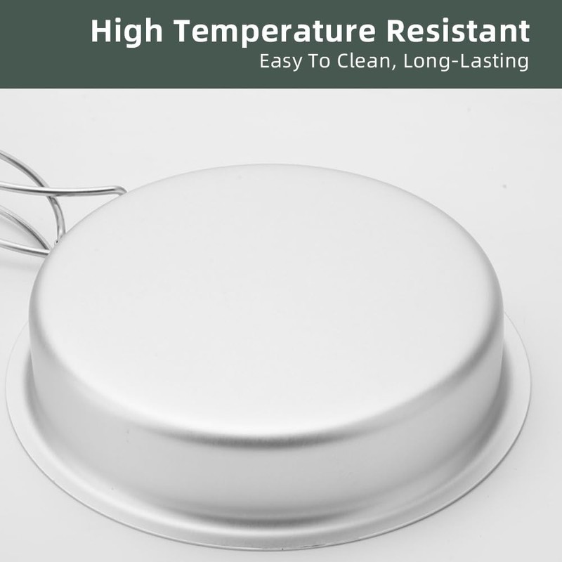 High hardness aluminum oxide outdoor cookware set compact and convenient