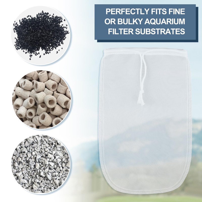 Threlaco 10 Pcs 6.5 x 10 Inch Aquarium Filter Media