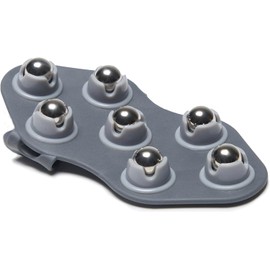 Brookstone Palm Roller Body Massager - Medium Handheld Roller Massager to Relieve Tension - Massage Gloves, Hand Massager Glove, Massage Glove for Stress Relief and Relaxation (Charcoal)