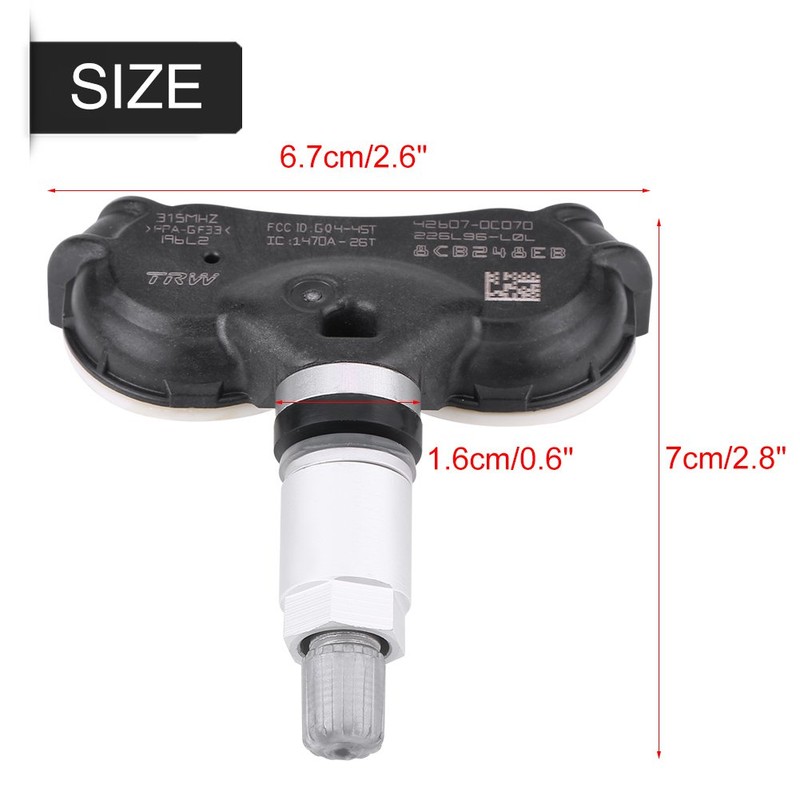 Sensor interno de TPMS para automóvil, sistema de monitoreo de