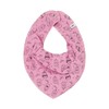 Pippi Babywear Girls' Triangular Bib with Motif, Oldrose Owls, Unit