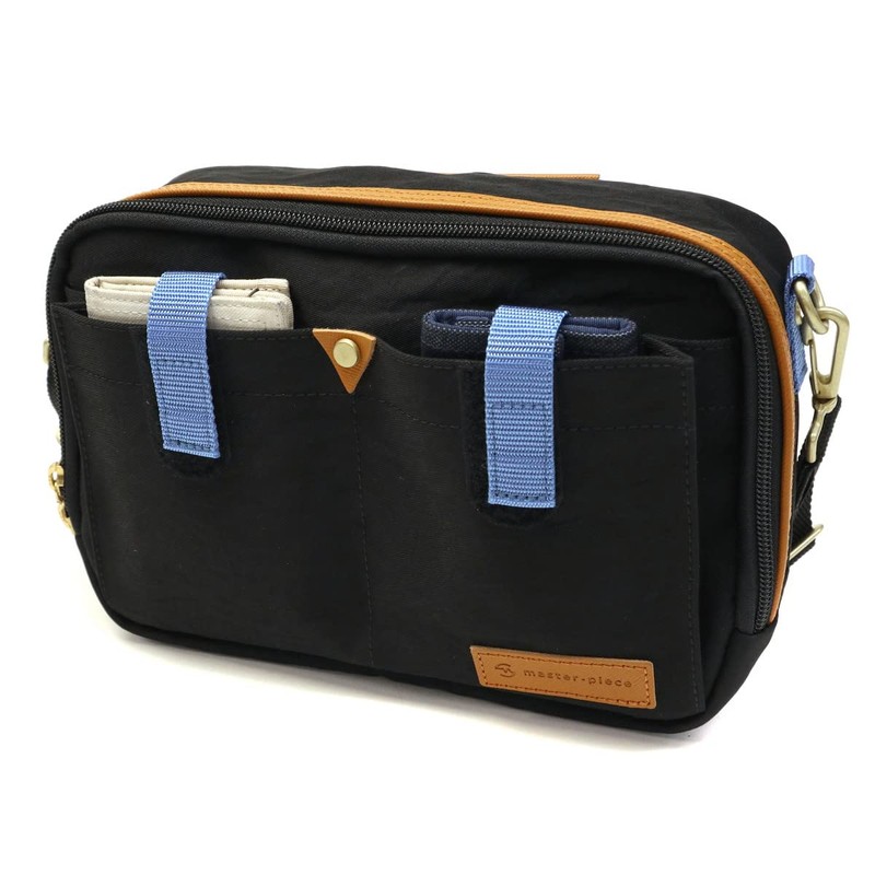 Masterpiece link 02347-v2-075B Men's Shoulder Bag, Navy B, Free Size