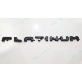 Toyota OEM 1pc Gloss Black Rear PLATINUM OVERLAY Letter Emblem Fit 2020+Toyota Highlander