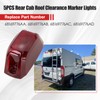 5PCS Rear Cab Roof Marker Lights for 2014-2023 RAM Promaster