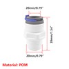 Qrity RO Water Filter Fitting, 1/2 Inch Male Thread to