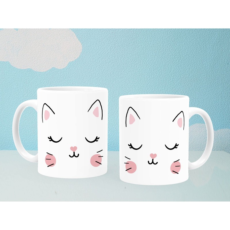 MoonWorks® Plastic Cup Children Cat Face Animal Motif Gift for