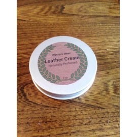 Generic LEATHER CONDITIONER FOR WALLET, PURSE, JACKET, BOOT, SHOE, AND FURNITURE. ALL NATURAL PREMIUM LEATHER CONDITIONING CREAM.