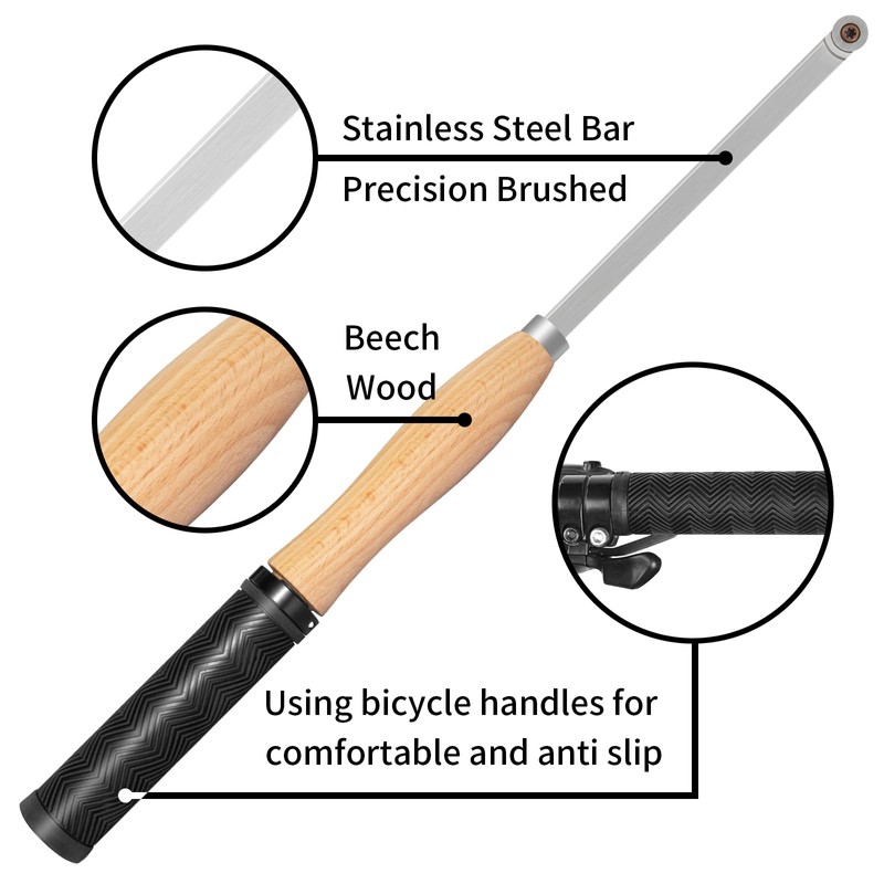 DEEFIINE 18.3" Full Size Carbide Tip Wood Lathe Turning Tool