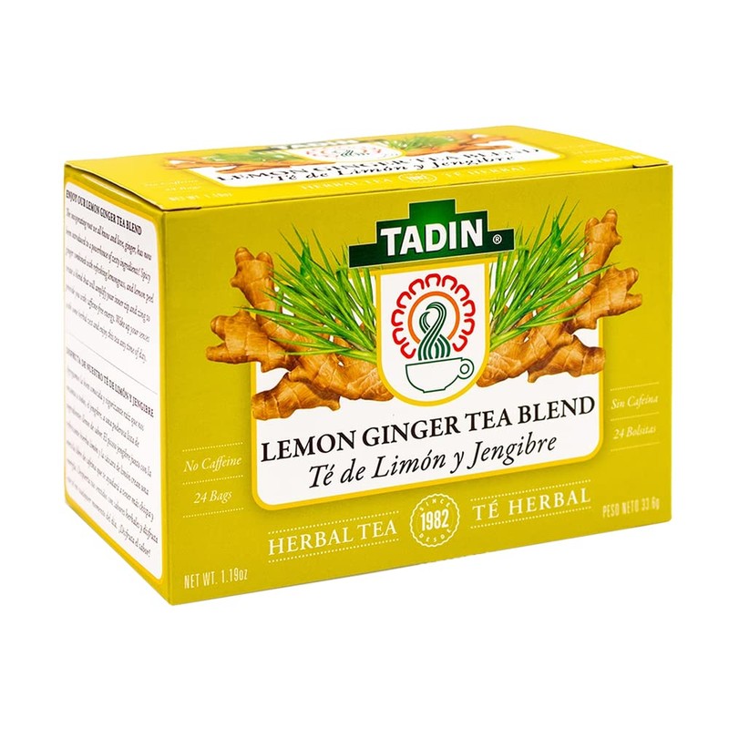 TADIN TEA BAG LEMON GINGER BLEND NAT, 24 Count (Pack
