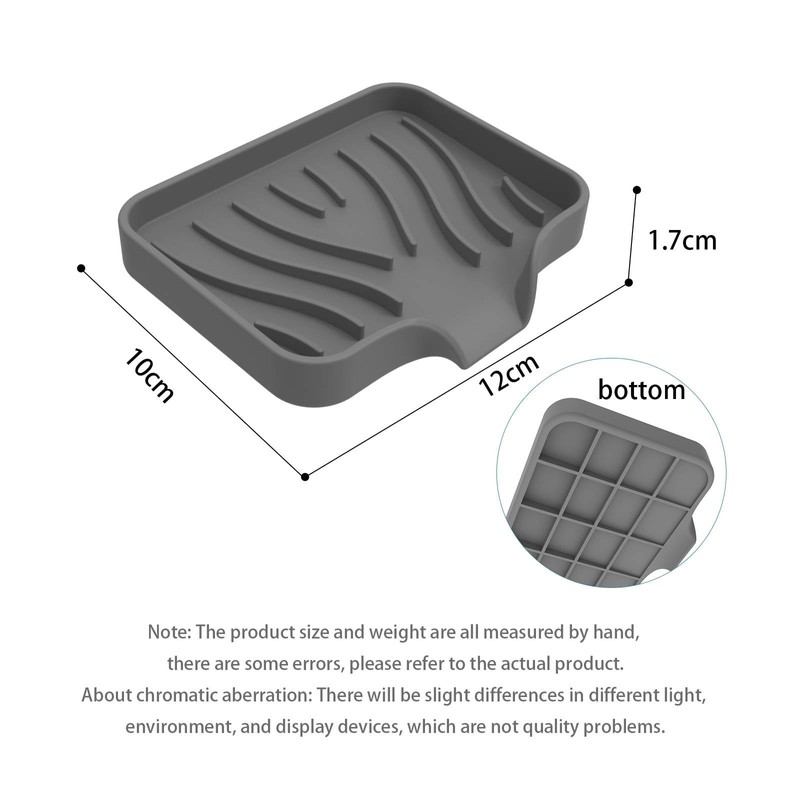 Generic Silicon Soap Bar Tray and Dish for Bathroom and
