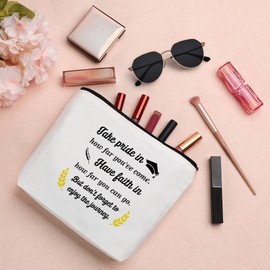 QONCV Graduation Gifts, Graduation for Her Makeup Bag Graduate Gift Cosmetic Bags Presents Decor Accessories Stocking Stuffers for Women Teacher High School College Ideas