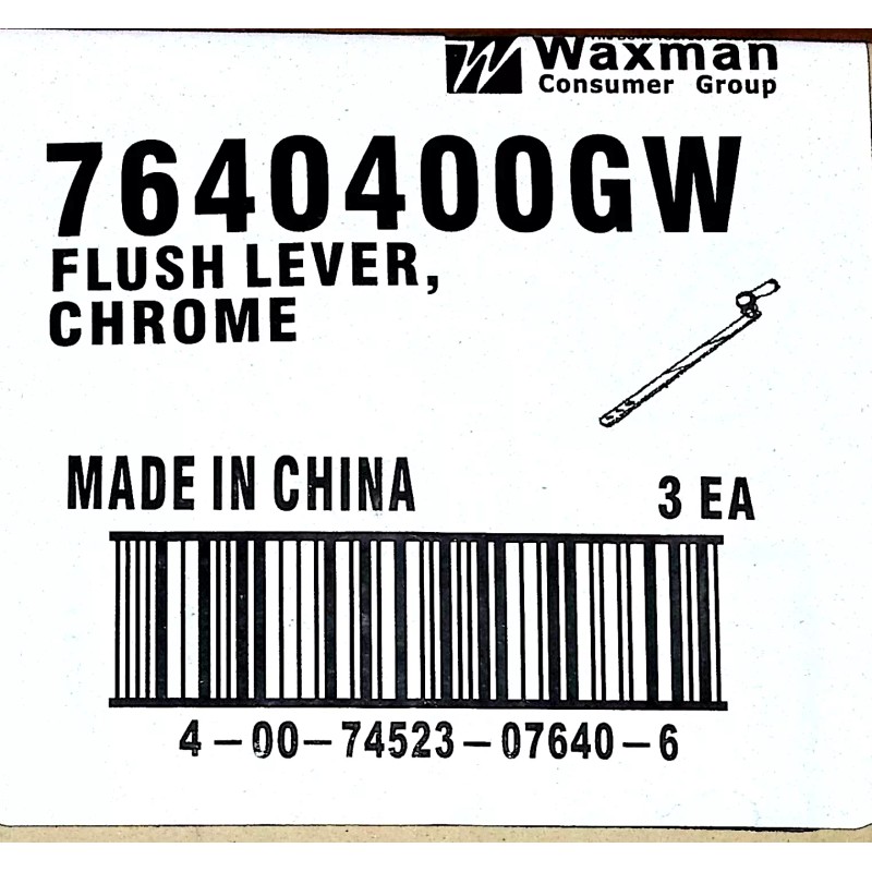 Waxman 7640400GW Hyper Tough 3/16" Aluminum Toilet Flush Lever Arm