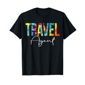 Travel Agent Tie Dye Appreciation Day Hello Back To School T-Shirt