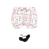 Hudson Baby Infant Girls Bodysuit, Short and Sock, Bonjour Paris,