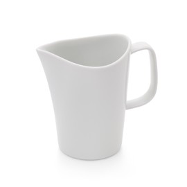 Nishinihon Pottery Pitcher Pot, Milk Pot, Soup Pot, Dashi Pot, Stylish, Hasamiyaki, Little Convenient, Milk Pitcher (White, 1 Piece)