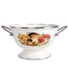 STP GOODS Enamel Aluminum Casserole & Colander Pasta Set with