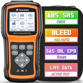 FOXWELL NT630 Plus OBD2 Scanner with ABS and SRS, 2026 ABS Auto Bleed Scan Tool, Brake Code Reader with Live Data, Bidirectional Control & SAS Oil EPB Reset Diagnostic Tool