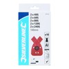 Silverline 597635 Hook and Loop Detail Sander Sheets and 2