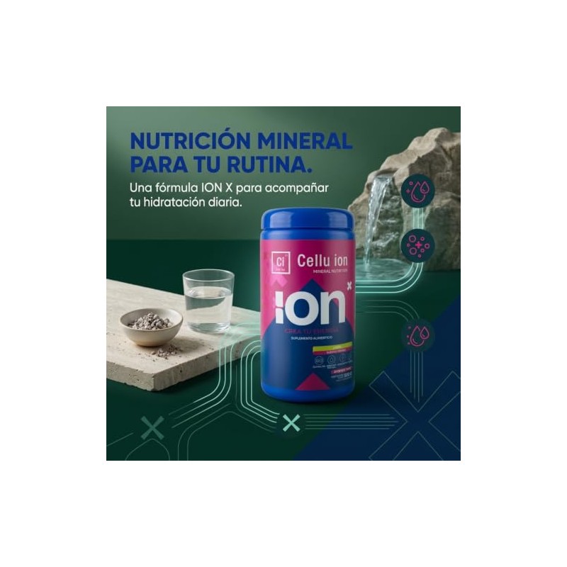 Ion Cellu Bebida Isótonica Natural Hidratación Piel Diaria Electrolitos Lisina