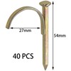 40 PCS Water Pipe Fixing Nails,Fastener Nail for Various Pipes