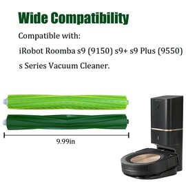 Chrostion Replacement Parts Kit Compatible with iRobot Roomba s9 (9150) s9+ s9 Plus (9550) s Series Vacuum Cleaner, 1 Set of Multi-Surface Rubber Brush,6 Side Brushes,6 Filters,6 Dust Bags,2 Tools