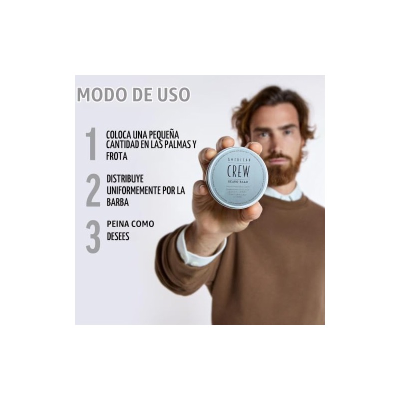 American Crew Crew Beard Balm 2.1oz/60g, Todos los tipos