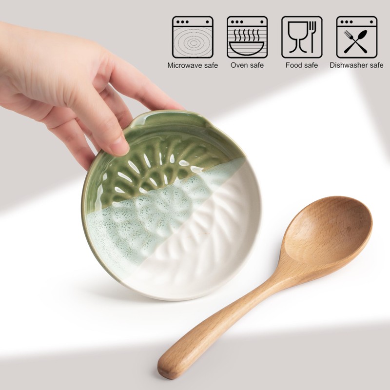Ceramic Spoon Rest Cooking Spoon Holder for Stove Top, Modern