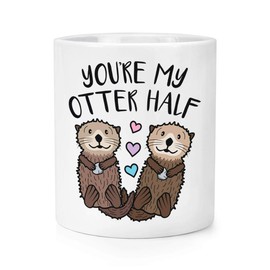 You're My Otter Half Makeup Brush Pencil Pot