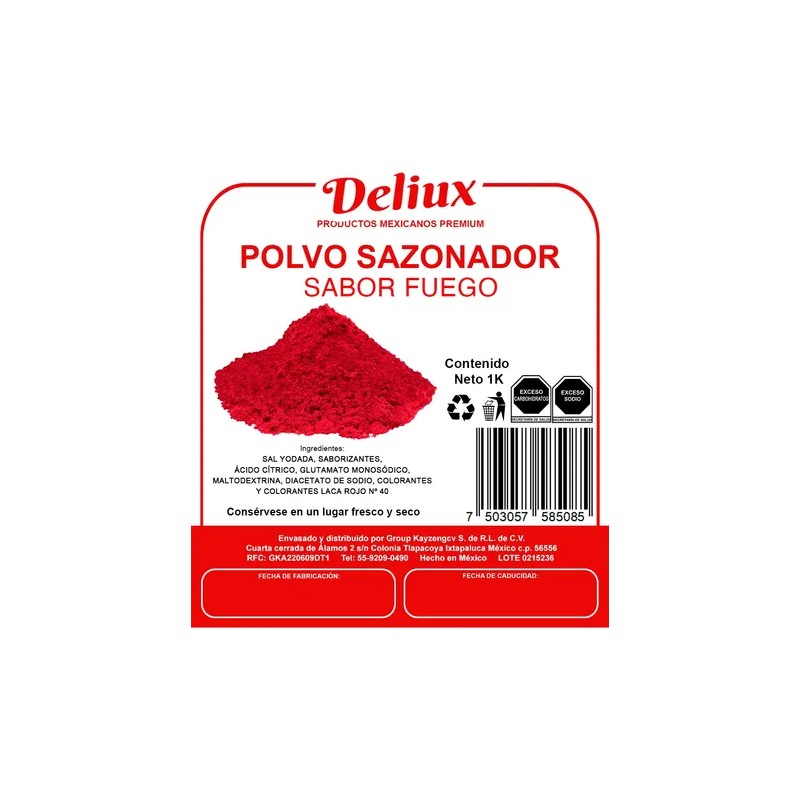 Polvo Sazonador 1 Kilogramo Premium Varios Sabores