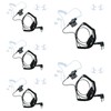 BVMAG Acoustic Covert Tube Headset Earpiece with PTT Mic Compatible