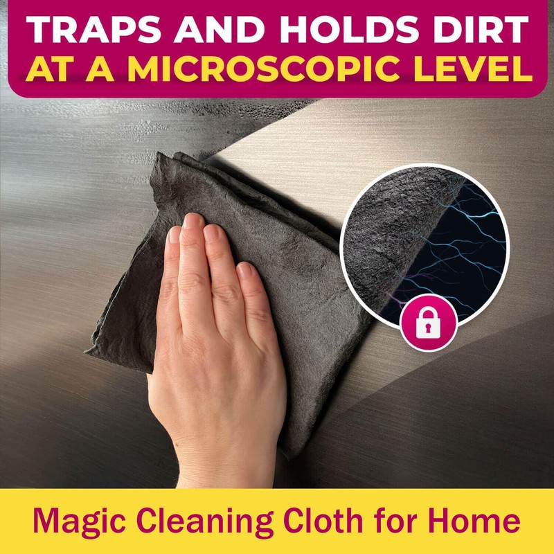 Genie Cloth Magic Cloth, Magic Cleaning Cloth,Lint Free MicrofiberCleaning Cloths
