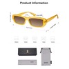 SOJOS Retro Rectangular Polarised Sunglasses Women's Slim Square UV400 Sunglasses