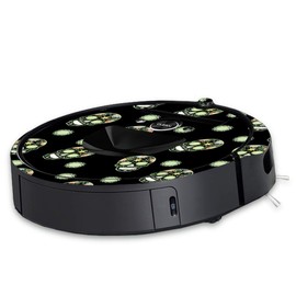MightySkins Skin Compatible with iRobot Roomba i7 Robot Vacuum - Nighttime Skulls | Protective, Durable, and Unique Vinyl Decal wrap Cover | Easy to Apply, Remove, and Change Styles | Made in The USA